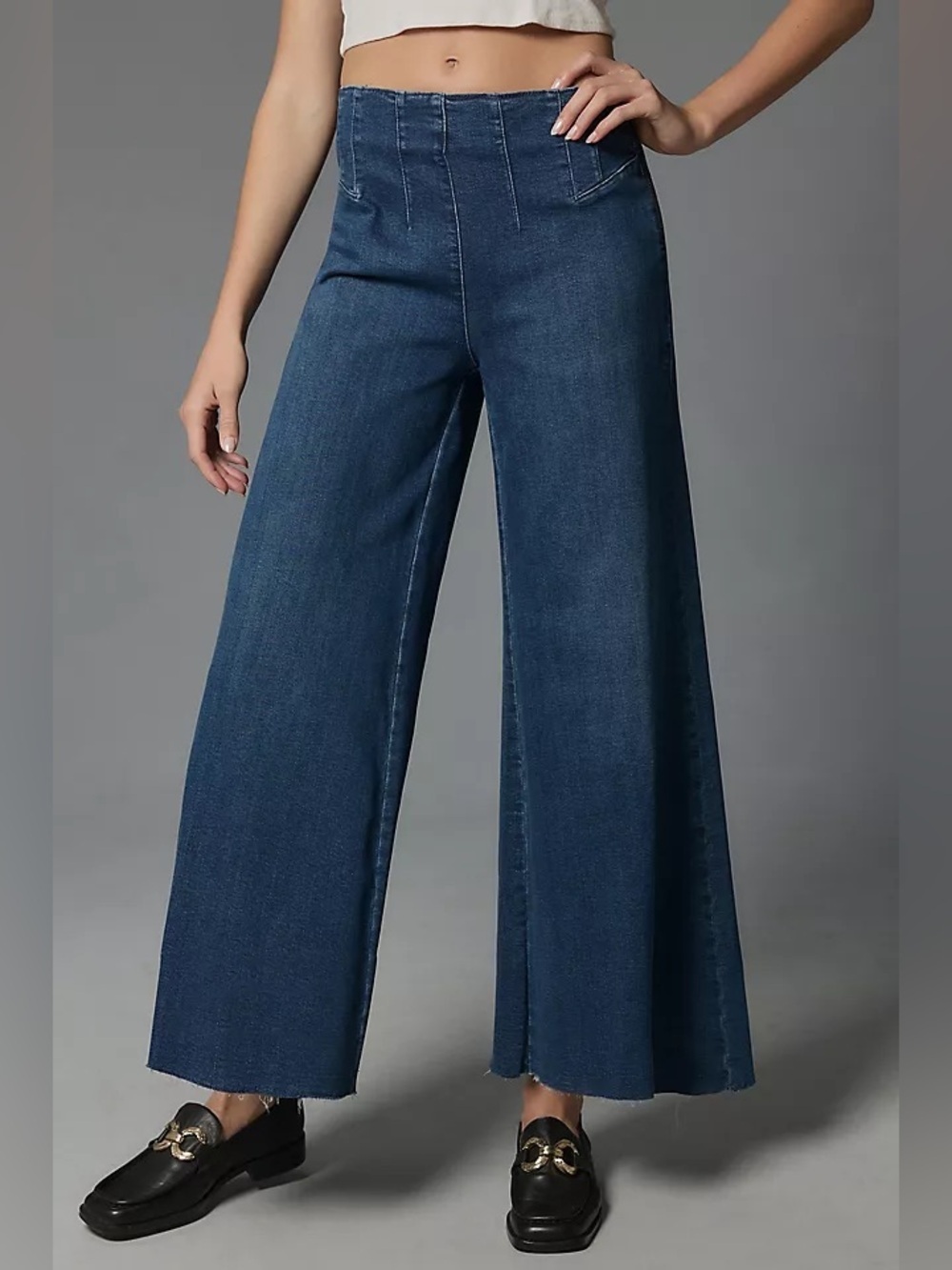 Pilcro A-Line Trapeze High-Rise Wide-Leg Jeans - Anthropologie